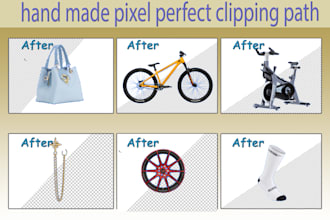do handmade clipping path, background removal, and product photo editing