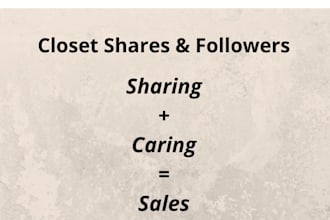share poshmark listings 24x7 non stop and following