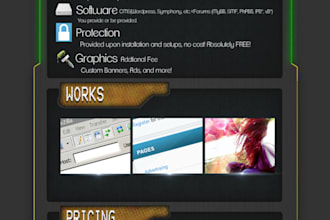 install your website and setup everything
