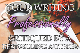 critique the first pages of your writing