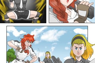 draw comics or manga pages for you