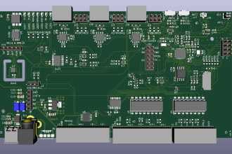 do circuit design with multi layered pcb design and firmware expertise