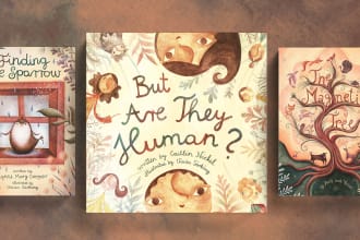 create colourful book illustrations and book covers