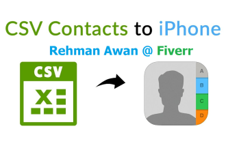 convert your excel or CSV contact list to vcard, vcf