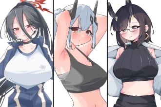draw oc, anime or game character