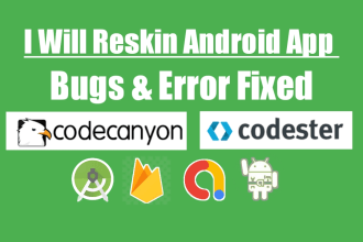 do codecayon reskin android apps and fixed bugs