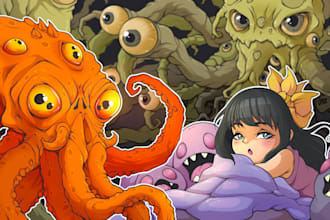 design original characters, cartoons, and caricatures