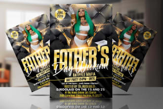 design night club event birthday party concert dj hip hop flyer poster