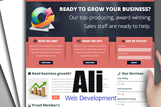 create static and dynamic website design