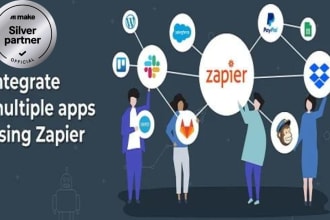 do integration or automation using zapier and make integromat
