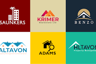 design a professional real estate logo for your business