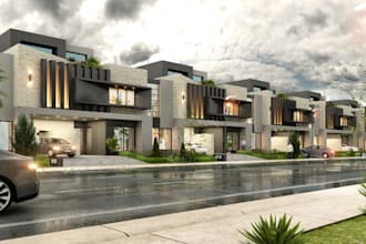 design architectural 3d modeling and 3d realistic rendering