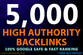do 5,000 SEO verified backlinks for google ranking