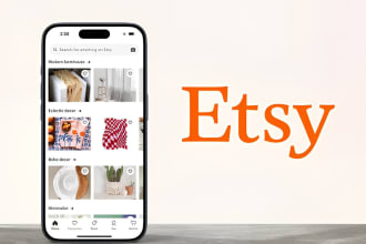 set up etsy store with listings and SEO, shopify or wordpress