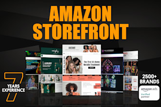 design custom amazon store, or storefront design and setup