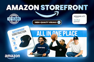 design custom amazon store, or storefront design and setup