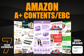design and upload amazon a plus content, ebc, premium a plus