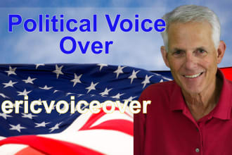 record american male voice over for your political campaign