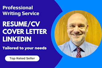 write and upgrade your resume, CV, cover letter, linkedin