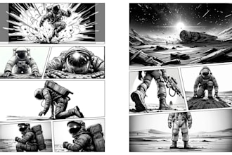 create manga style storyboards for your animated movie or short film
