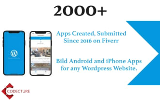 convert wordpress website into android and iphone app
