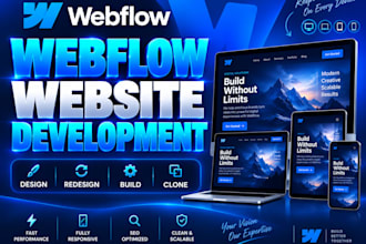 design, redesign or develop webflow website, figma to webflow, webflow developer