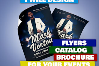 design flyers, brochure and product catalog