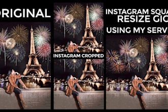 resize your photo to square for instagram without cropped