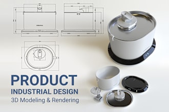 provide 3d modeling and product design services, cad print