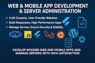 do company website development, vps management, wordpress, PHP, docker, nodejs