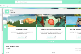 do salesforce configuration, development, data migration in salesforce