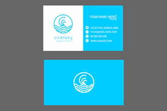 create simple and modern business card design