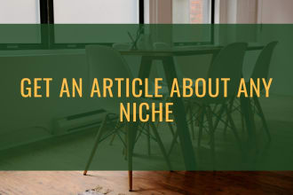write articles about any niche