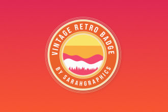 create a unique vintage retro hipster logo