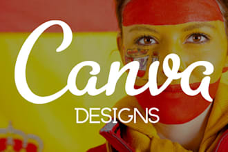 design spanish content in canva pro