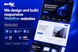 design and build a responsive webflow website