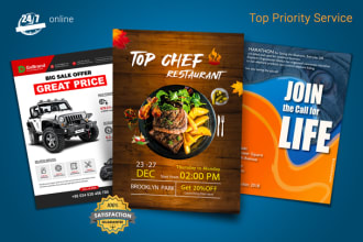 design attractive flyer, banner, poster, fb ig post