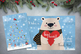 design a custom greeting card for any event or company