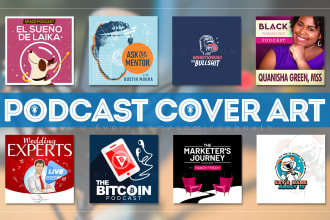 design a professional podcast image