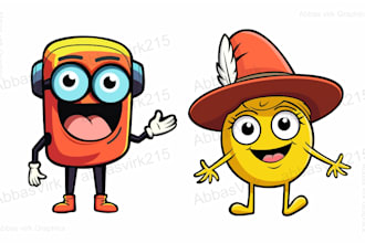 make cartoon character design