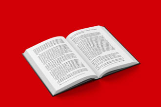 book formating layout design or ebook layout design