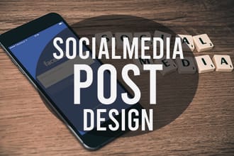 design stylish instagram post and facebook page cover