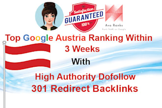 do professional austria local SEO, top google ranking with osterreich backlinks