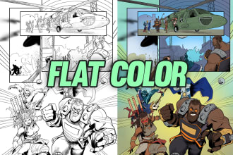do flat color for your comics or illustrations