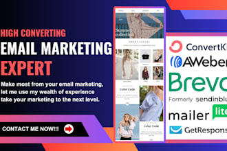 be your getresponse, aweber, mailerlite, brevo, constant contact, klaviyo expert