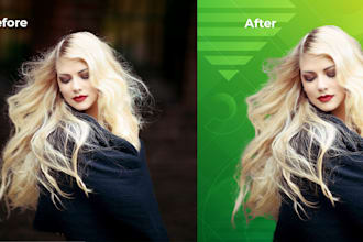 do  photos background remove, fix photo and  retouching