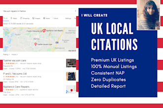 create UK local citations that can help in local rankings
