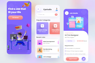 Best Deals!  do the mobile app UI design for android and ios