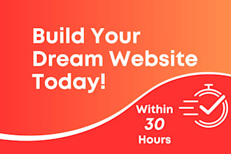 develop responsive website within 30 hours