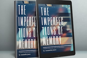 do unique book cover design, kindle cover, ebook cover